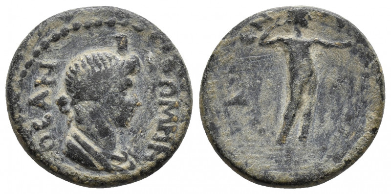 Phrygia. Akmoneia. Pseudo-autonomous issue AD 65. Time of Nero 3.4gr, 18.1mm
