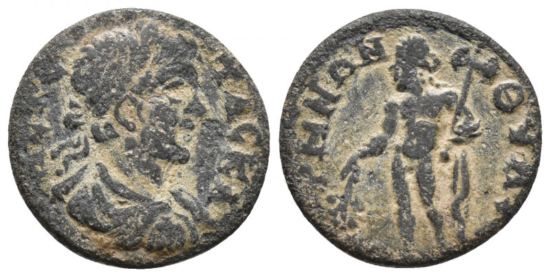 LYDIA. Thyateira. Geta (Caesar, 198-209) 3.5gr, 18.0mm