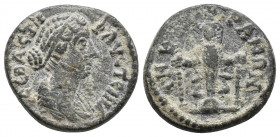 PHRYGIA, Ancyra. Faustina Junior. Augusta, AD 147-175 Ae 4.3gr, 18.6mm