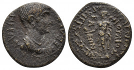 Phrygia. Eumeneia - Fulvia. Nero AD 54-68 Ae 4.9gr, 19.2mm