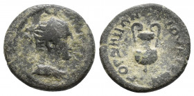 LYDIA. Iulia Gordus. Pseudo-autonomous (2nd century). Ae 2gr 15.4mm