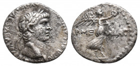 Nero AR Hemidrachm of Caesaraea-Eusebia, Cappadocia. AD 59-60. 1.6gr 14.3mm