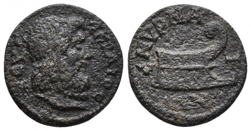 IONIA. Smyrna. Pseudo-autonomous. Time of the Severans (193-235). Ae. 3.3gr 17.9...
