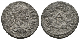 IONIA. Ephesus. Elagabalus, 218-222. Hemiassarion 2.7gr 14.9mm