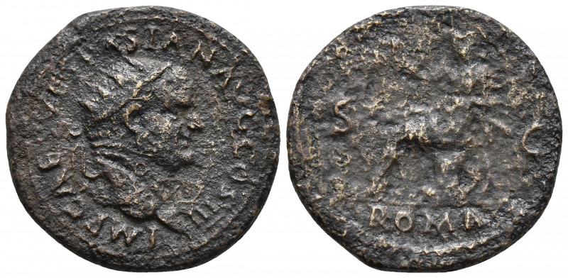 Vespasianus 69-79 Dupondius, Rome, 71, AE 12.4gr 28.2mm