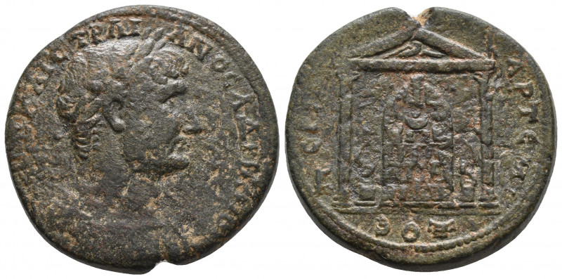 PAMPHYLIA. Perge. Trajan, 98-117. Triassarion 26.6gr 32.9mm
