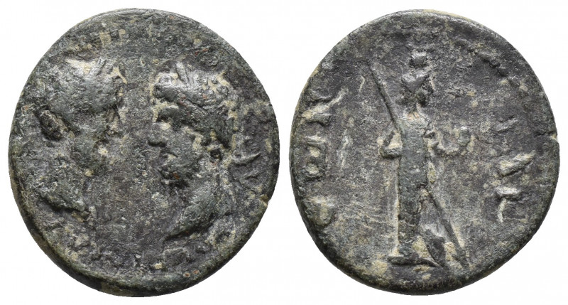 TROAS, Ilium. Marcus Aurelius & Lucius Verus. AD 161-169. Æ 3.9gr, 18.5mm