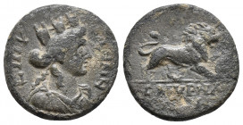 IONIA. Smyrna. Pseudo-autonomous. Time of Marcus Aurelius (161-180). Ae. 3.7gr, 18.3mm