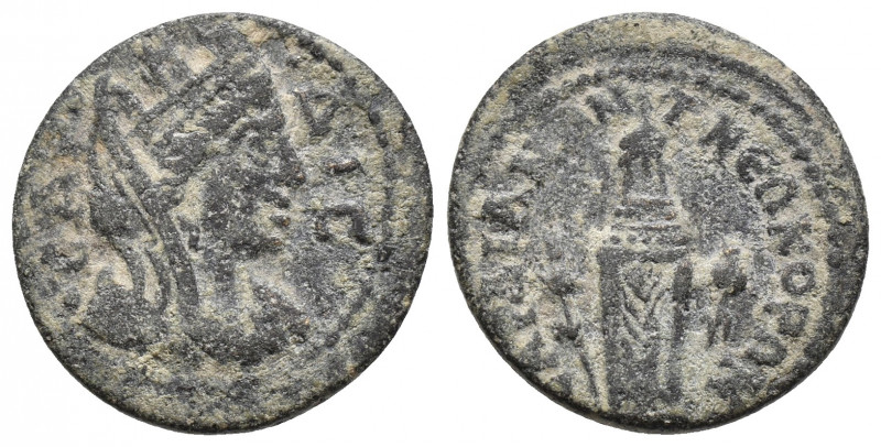 Lydia. Sardeis . Semi-autonomous issue circa AD 198-244. Ae. 3.6gr 19.3mm