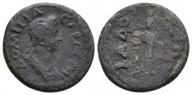 PHRYGIA. Kadoi. Domitia, wife of Domitian, 82-96.Ae 5.9gr 20.0mm
