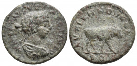 DECAPOLIS. Petra. Elagabal (218-222). Ae. 4.6gr 20.7mm