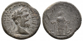 Islands off Ionia. Samos. Septimius Severus AD 193-211. Bronze Æ 2.9gr 17.1mm