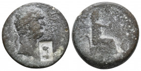 Cilicia. Flaviopolis. Domitian AD 81-96. Dated CY 17=AD 89/90 Bronze Æ 7.8gr 21.7mm