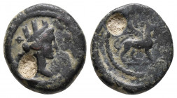 Ionia. Phokaia circa AD 100-200. Bronze Æ 3.1gr 14.3mm