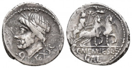 Roman Republic L. and C. Memmius L. f. Galeria AR Denarius 87 BC (4 gr, 19.1 mm)