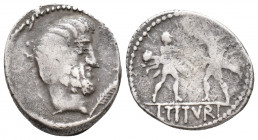 Roman Republic L. Tituri L.f. Sabinus, AR Denarius, 89 BC (3.9 gr, 19.3 mm)