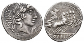 Roman Republic C. Vibius C.f. Pansa. 90 BC. AR Denarius (4.0 gr, 19.9 mm)