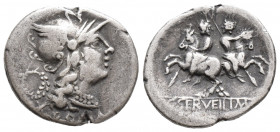 Roman Republic C. Servilius M. f. AR Denarius. 136 BC (3.9 gr, 20.6 mm)