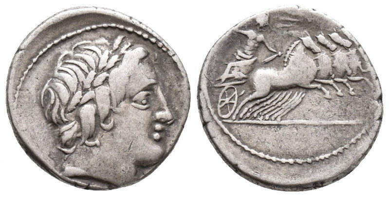 Roman Republic Gargilius, Ogulnius, and Vergilius. 86 BC. AR Denarius (3.9 gr,18...