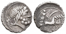Roman Republic Antonia. C. Antius C.f. Restio. Denarius. 83-82 BC (3.7gr, 18mm)