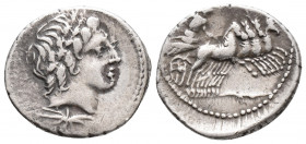 Roman Republic Gargilius, Ogulnius, and Vergilius. 86 BC. AR Denarius (4gr, 19.8mm)
