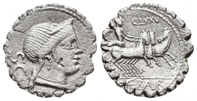 Roman Republic L. Appuleius Saturninus, Denarius, 104 BC (4gr, 19.1mm)