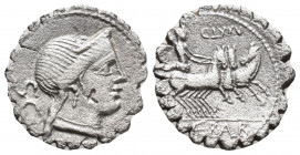Roman Republic L. Appuleius Saturninus, Denarius, 104 BC (4gr, 19.1mm)