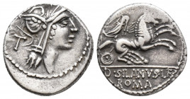 Roman Republic D. Silanus L.f. 91 BC. AR Denarius (4.0gr, 18.0mm)