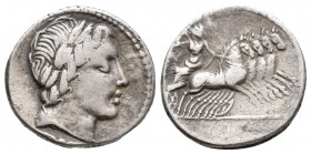 Roman Republic Gargilius, Ogulnius, and Vergilius. 86 BC. AR Denarius (4.1gr, 17.9mm)