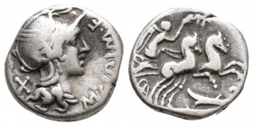 Roman Republic M. Cipius M.f. 115-114 BC. AR Denarius (3.8gr, 15.2mm)