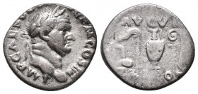 Vespasian. AD 69-79. AR Denarius (2.6gr, 17.7mm)