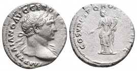 Trajan. AD 98-117. AR Denarius (2.9gr, 18.1 mm)