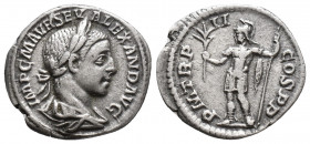Severus Alexander. AD 222-235. AR Denarius 2.6gr, 19.1 mm