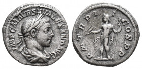Severus Alexander. AD 222-235. AR Denarius 3.2gr, 18.6mm