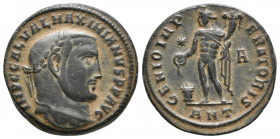 Maximianus. Follis. 295-296 AD. Siscia 6.7gr, 23.5mm