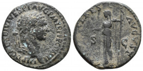Domitian . Rome Sestertius AD 81-96 Ae 8.4gr, 26.4mm