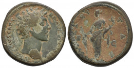 Antoninus Pius, with Marcus Aurelius as Caesar, Sestertius. AD 141-143 Ae 28.7gr, 31.8mm