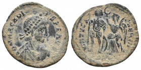 ARCADIUS . Kyzikos. AD 383-408 Ae 2gr, 19.9mm