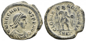 ARCADIUS . Kyzikos. AD 383-408 Ae 5.2gr, 21.8mm