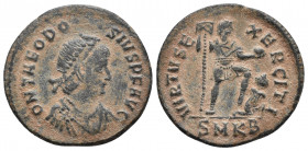 Theodosius I. AD 379-395. Ae 4.4gr, 23.4mm