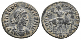 Theodosius I. AD 379-395. Ae 2.1gr, 15.9mm