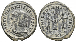 Maximianus. Second reign, AD 307-308. Follis Ae 3.5gr, 23.1mm