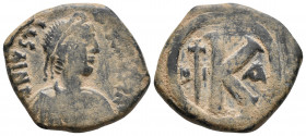 Justinian I Æ 20 Nummi. 537-542. 10.8gr 23.6mm
