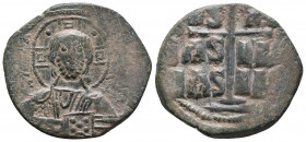 BYZANTINE EMPIRE. Time of Romanus III Argyrus. 1028-1034. Æ follis (anonymous). 10gr 28.8mm
