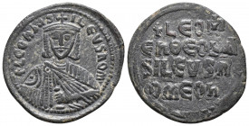 Leo VI 886-912 AD, AE follis, 5.9 gr 29.1 mm