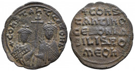Constantine VII with ZOE I ,913-959.AE 6.1 gr. 26.9 mm