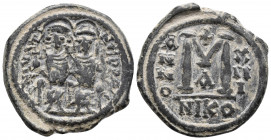 Justin II and Sophia AD 565-578. 13.5 gr. 28.5 mm
