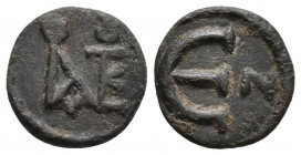 JUSTIN II (565-578). Pentanummium. Kyzikos. 1.4gr, 13mm