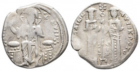 Andronicus II Palaeologus with Micheal IX (1282-1328) Basilikon 2gr 21mm