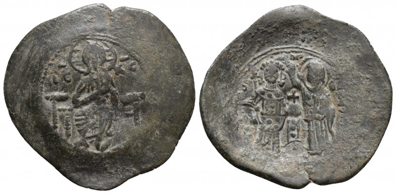 Michael VIII Palaeologus AD 1261-1282. Trachy Æ 4.6gr 31mm